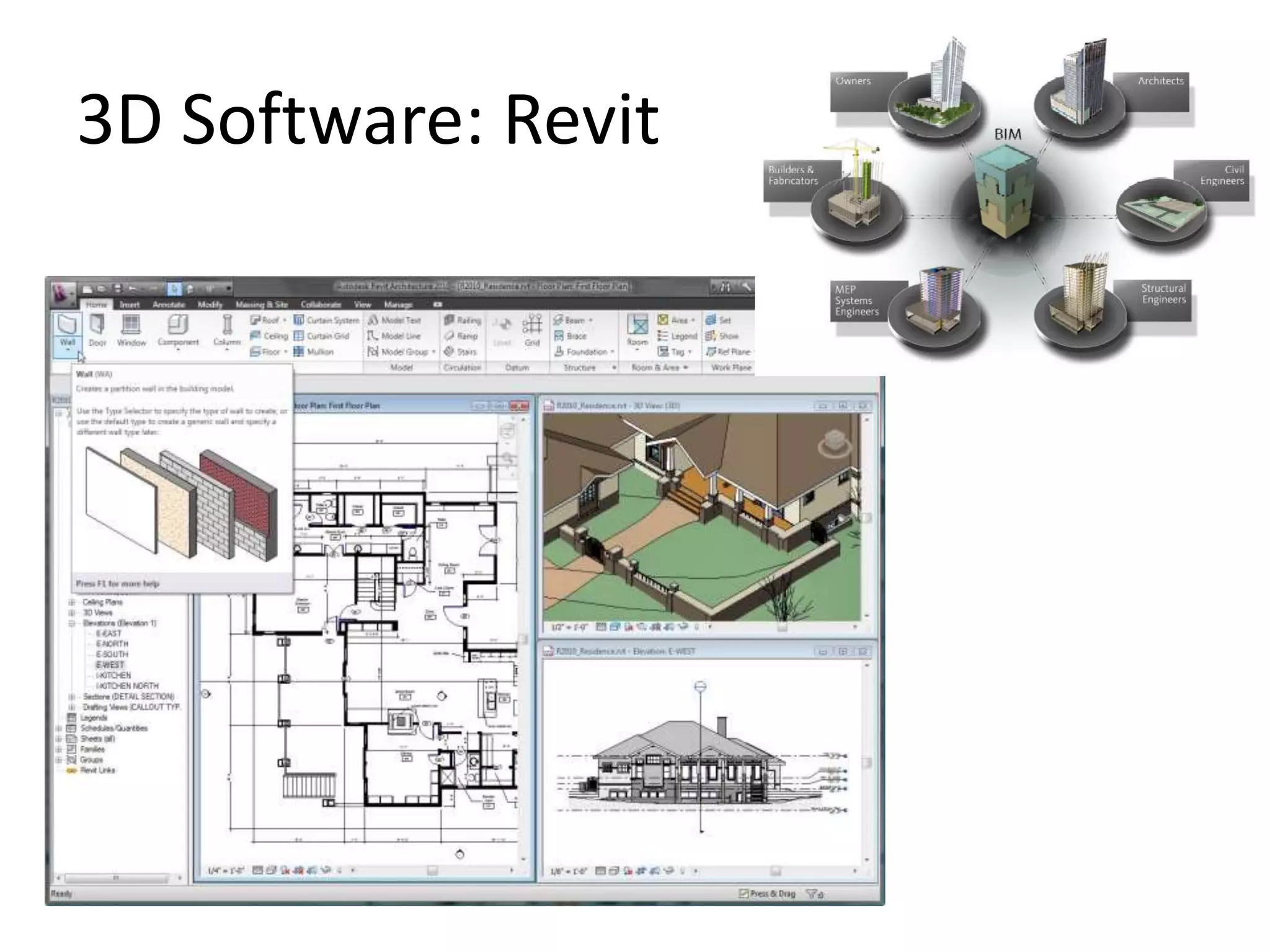 3D Software: Revit
 