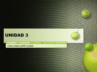 UNIDAD 3

CAD,CAM,CAPP,CAQA
 