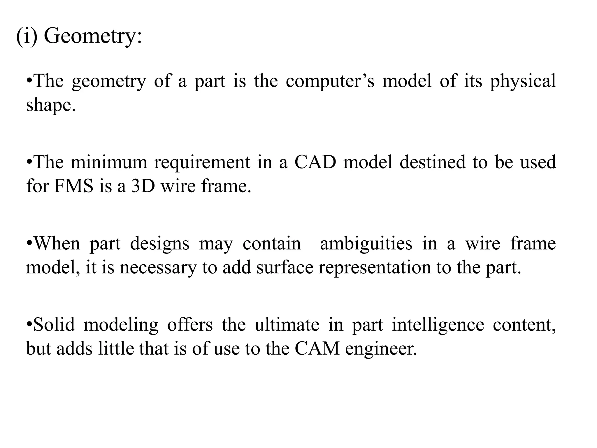 CAD CAM CONSIDERATIONS IN FMS | PPTX