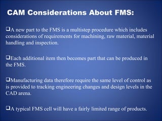 Cadcam considerations about fms | PPT