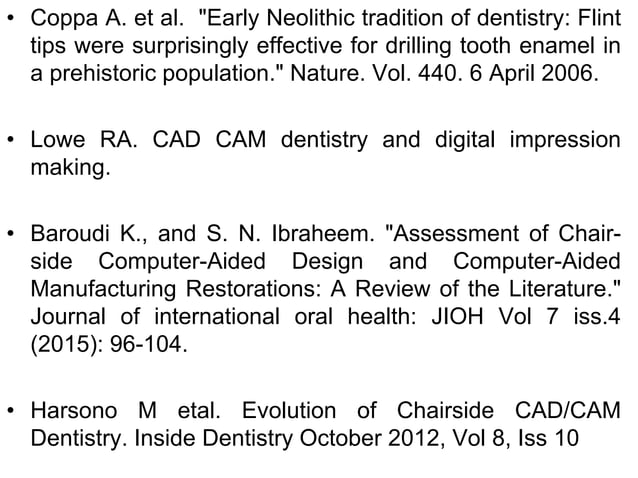 Cad Cam dentistry and digital impressions | PPTX | Dental Health ...