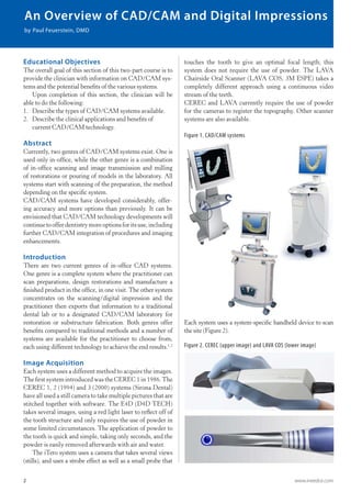 Cad cam digital_impressions till nya tandläkare | PDF | Oral care ...
