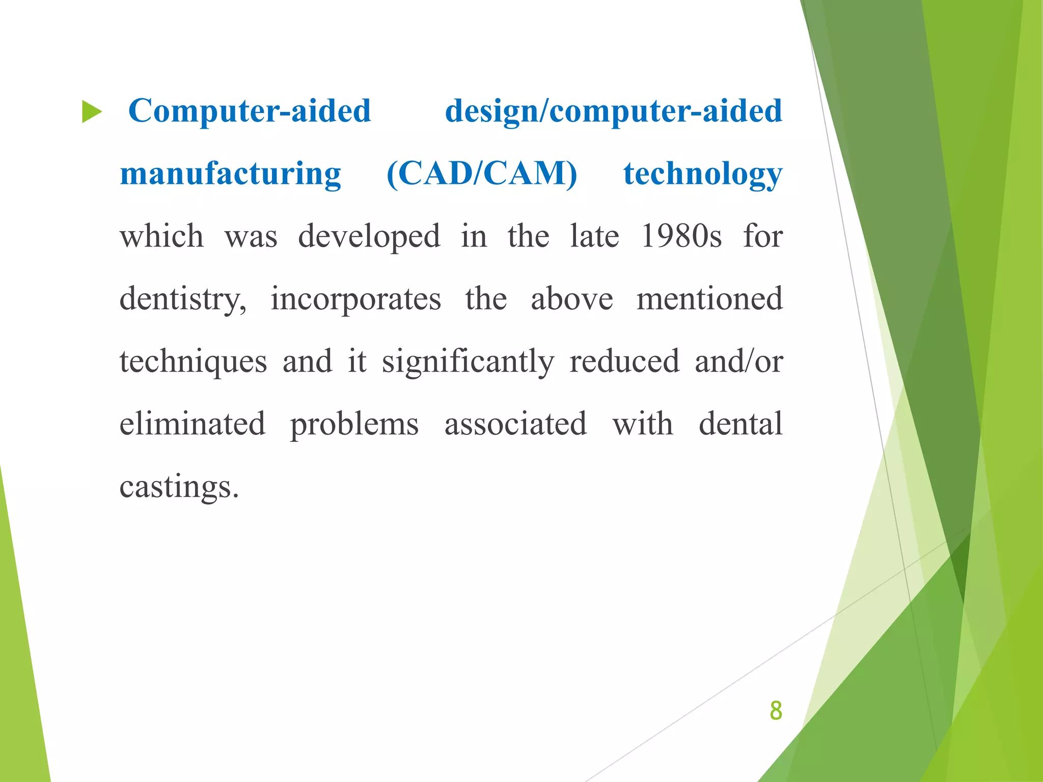 Cad cam in prosthodontics | PPTX
