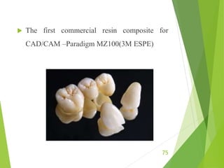 Cad cam in prosthodontics | PPTX