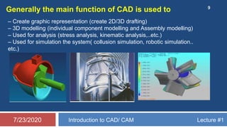 CAD/CAM Lecture #1 | PPTX