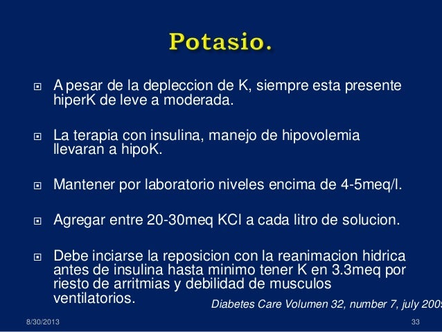 cetoacidosis diabetica, revision de guias manejo ADA cetoacidosis diabetica, revision de guias manejo ADA