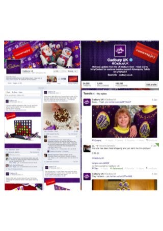 'Unwrap Gold' Cadbury advent calendar Twitter / Facebook activitaion