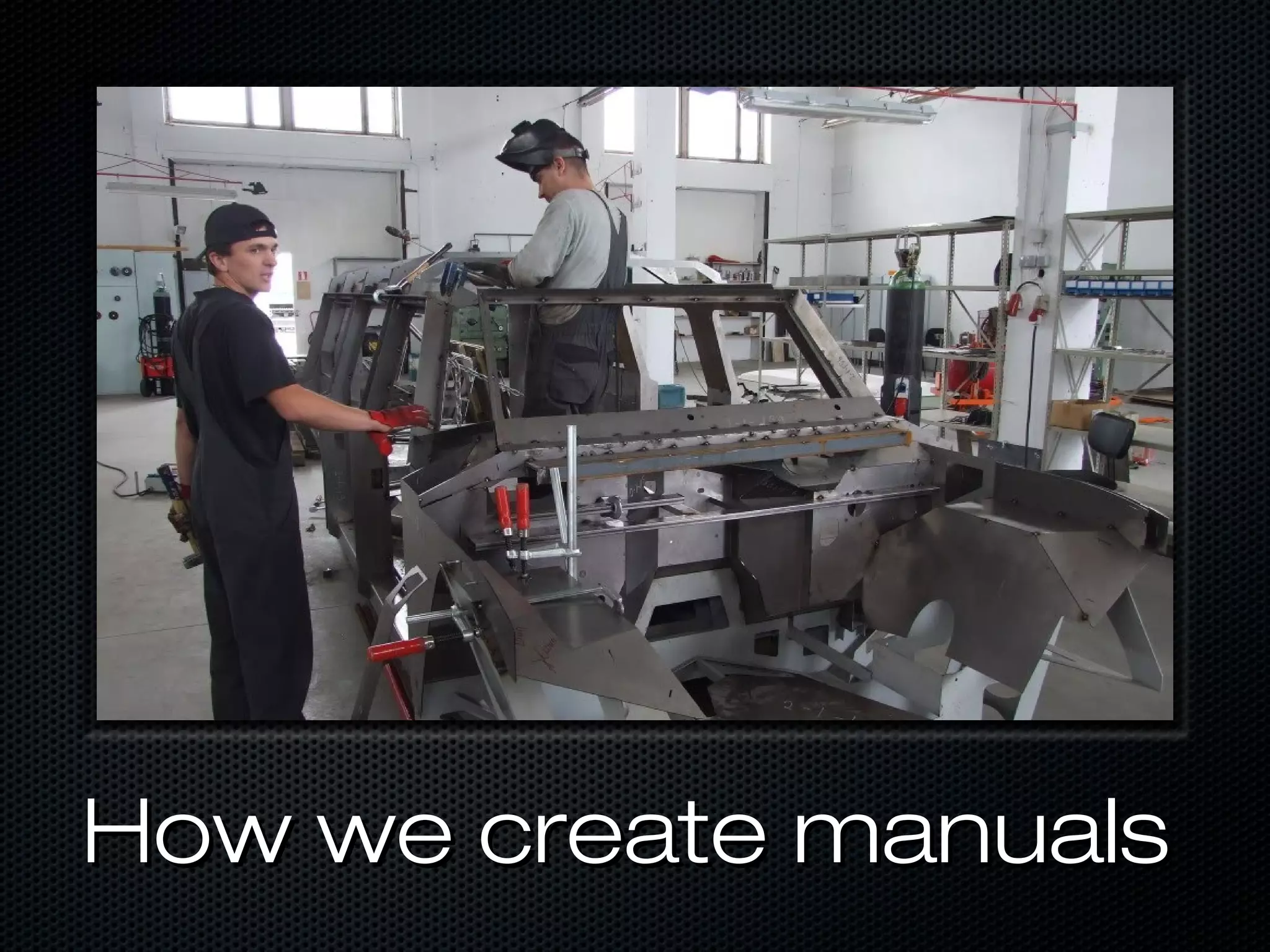 How we create manuals
 
