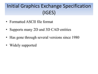CAD Data Exchange format used in industry | PDF