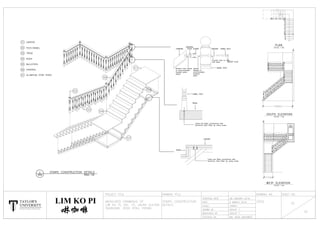 PLAN
SCALE 1:50
SOUTH ELEVATION
SCALE 1:50
TAYLOR'S
UNIVERSITY
W i s d o m I n t e g r i t y E x c e l l e n c e
LIM KO PI
WEST ELEVATION
SCALE 1:50
 