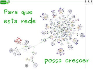 Para que
esta rede
possa crescer
 
