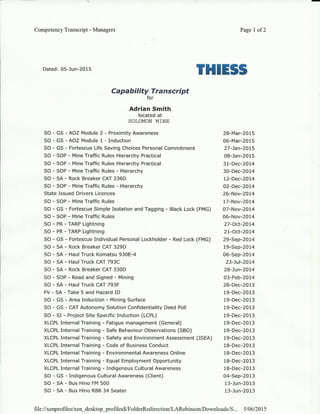 Capabilities List- Thiess Solomon pg1