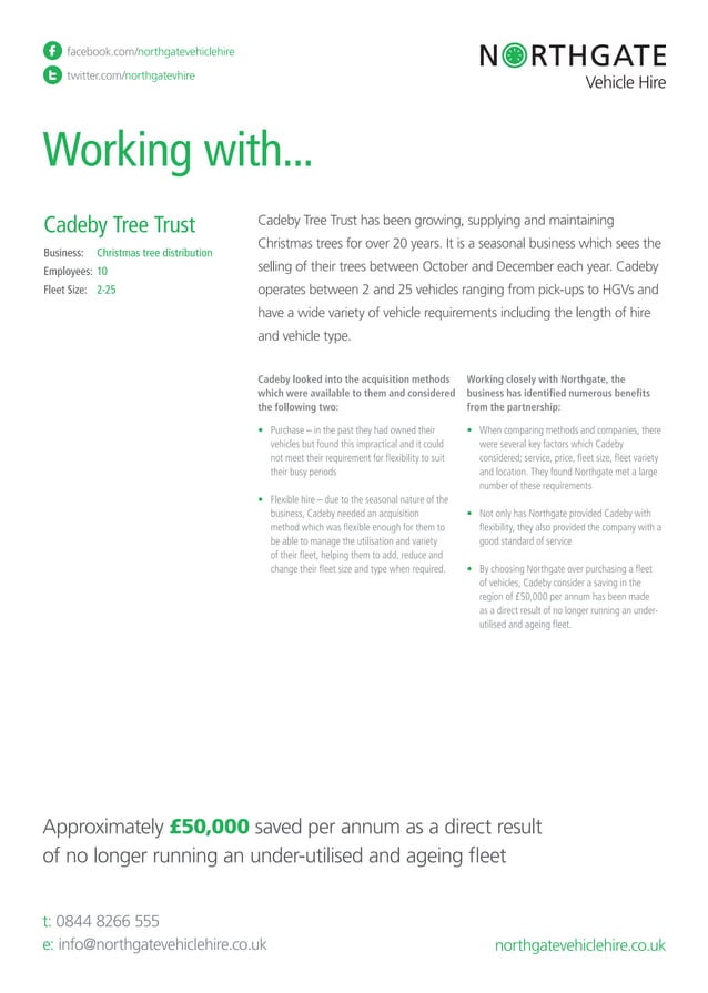 Cadeby Tree Trust Case Study | PDF
