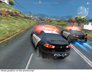 Heavy graphics or fast processing?
 