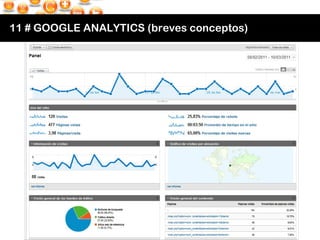 11 # GOOGLE ANALYTICS (breves conceptos) 