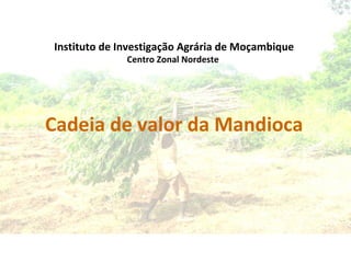 Cadeia de valor da Mandioca Instituto de Investigação Agrária de Moçambique Centro Zonal Nordeste  