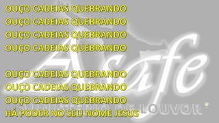 CADEIAS QUEBRAR - Slide - Soraia Moraes