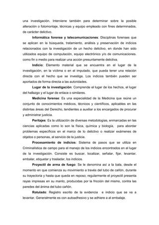 Bibliografía.-
ENRÍQUEZ CHIPANA, Jorge et al., El Policía de Investigación Criminal en el
Novísimo Proceso Penal, Lima, Ed...