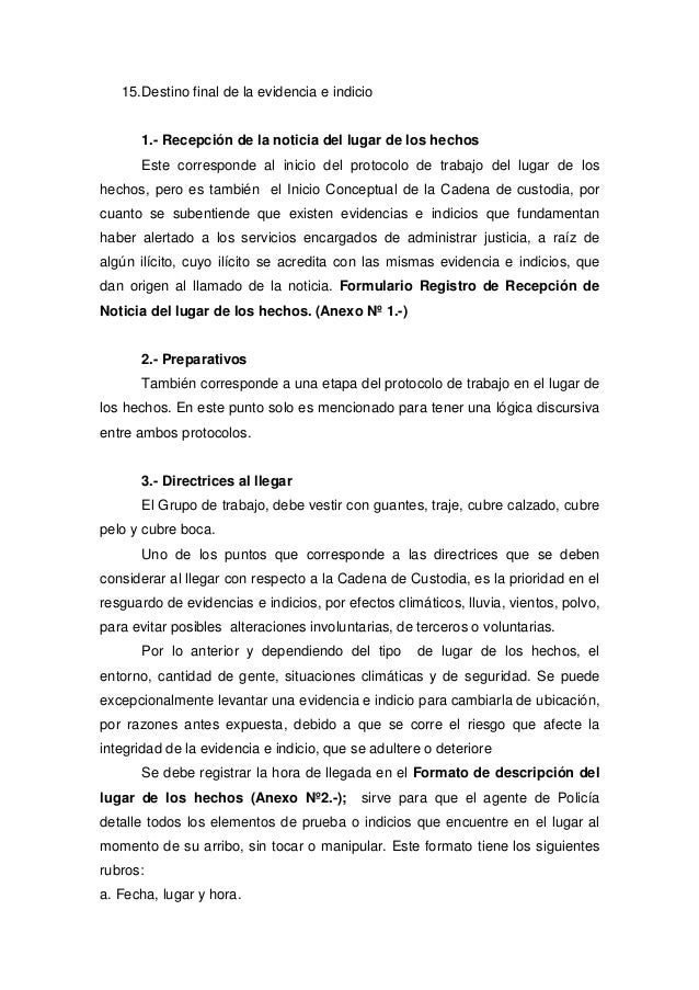 Cadena custodia
