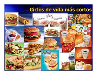 Ciclos de vida más cortos
 