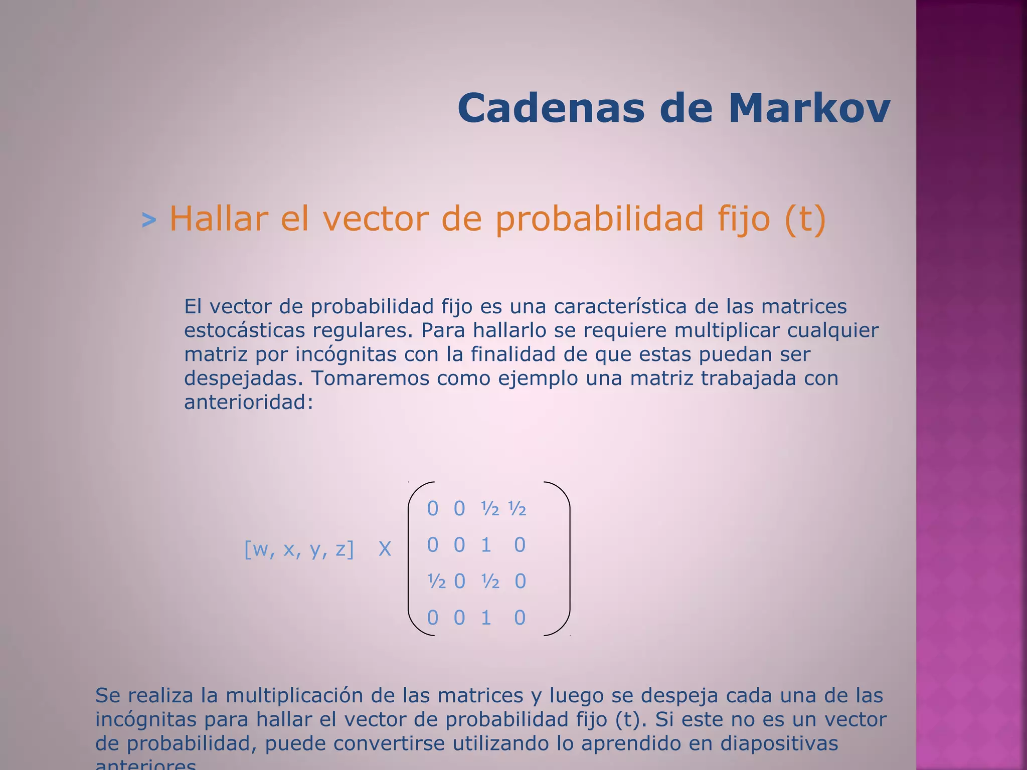 Cadena de markov | PPT