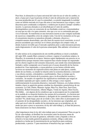 Cadena de oro del consumismo