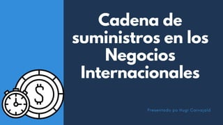 Cadena de
suministros en los
Negocios
Internacionales
Presentado po Hugi Carvajald
 