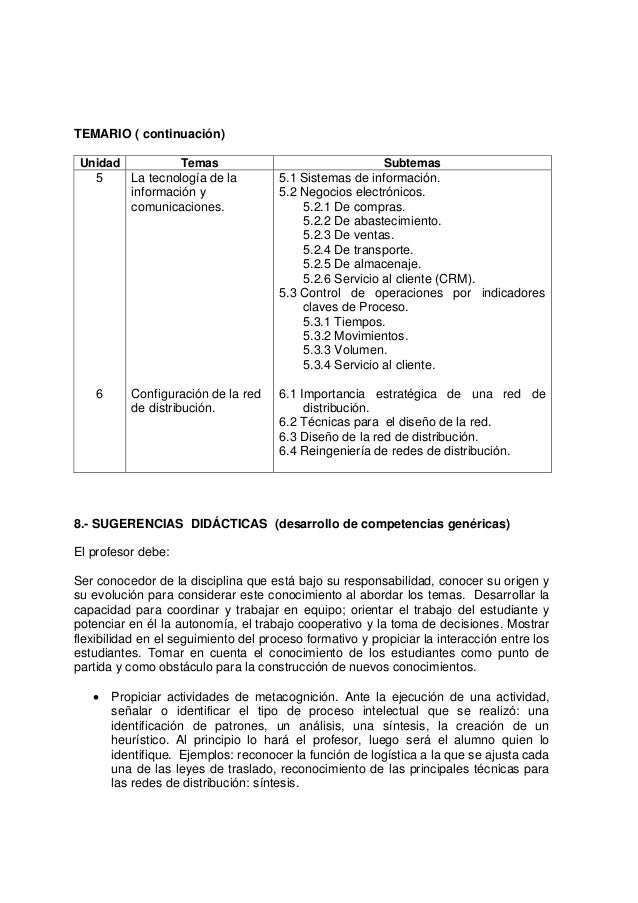 Cadena de suministros ige 2009