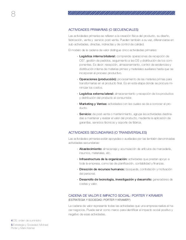 cadena de valor rse rse impactos de sostenibilidad en la cadena de valor cadena de valor rse rse impactos de sostenibilidad en la cadena de valor