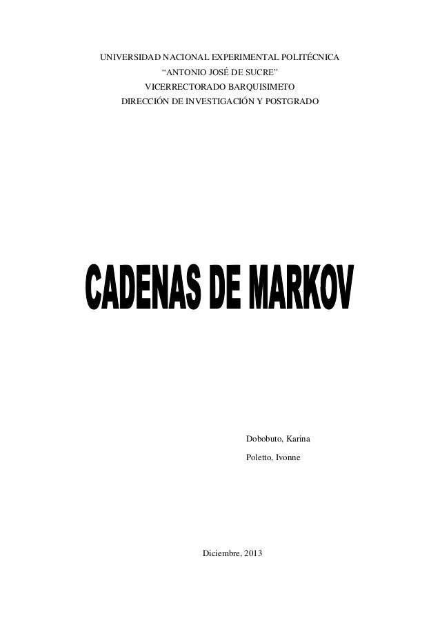 cadenas markov pdf cadenas de markov cadenas markov pdf cadenas de markov