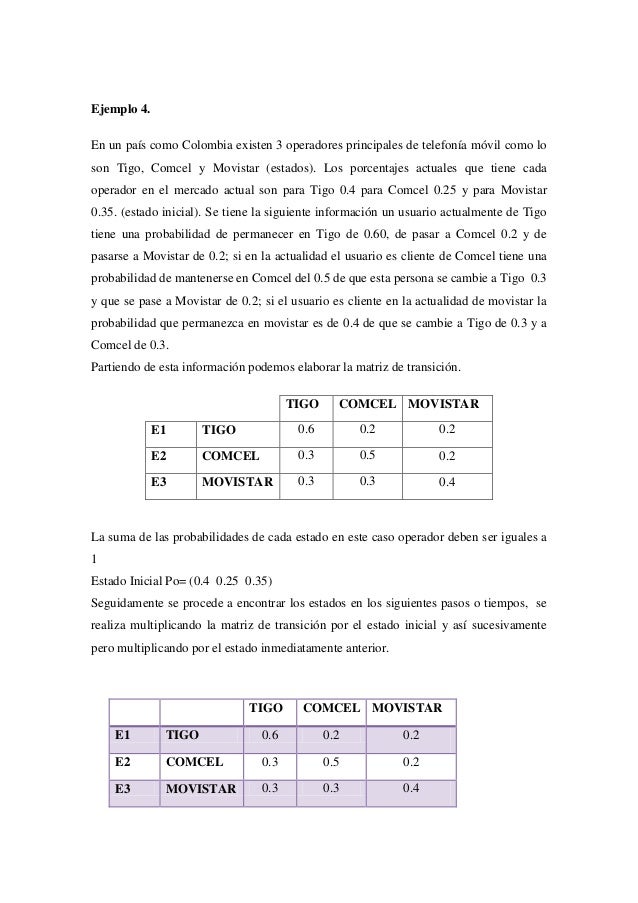 cadena de markov ventas cadenas de markov cadena de markov ventas cadenas de markov