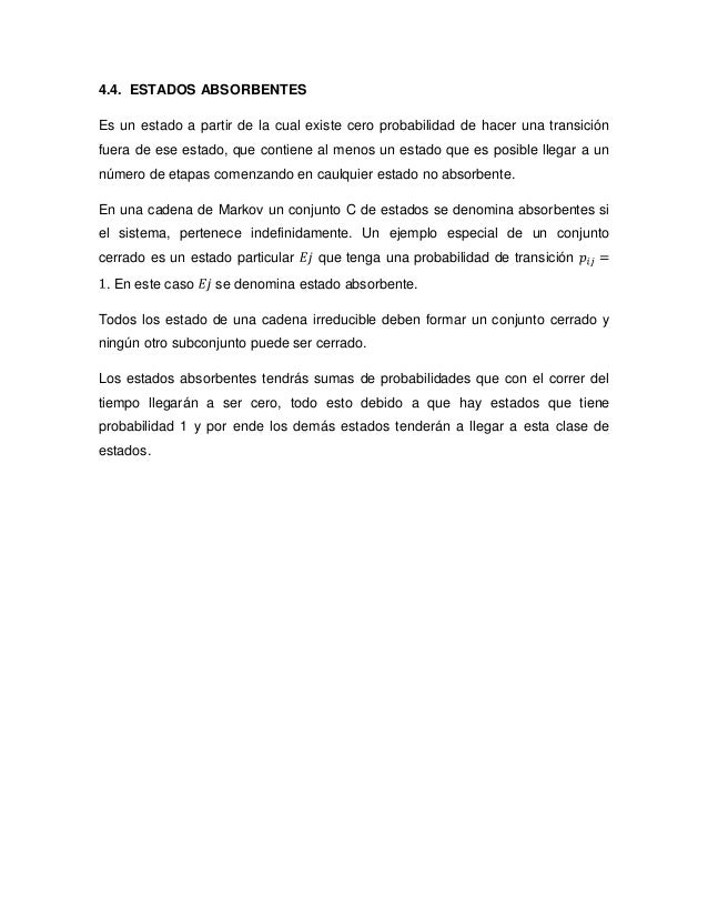 cadenas markov absorbentes cadenas de markov cadenas markov absorbentes cadenas de markov