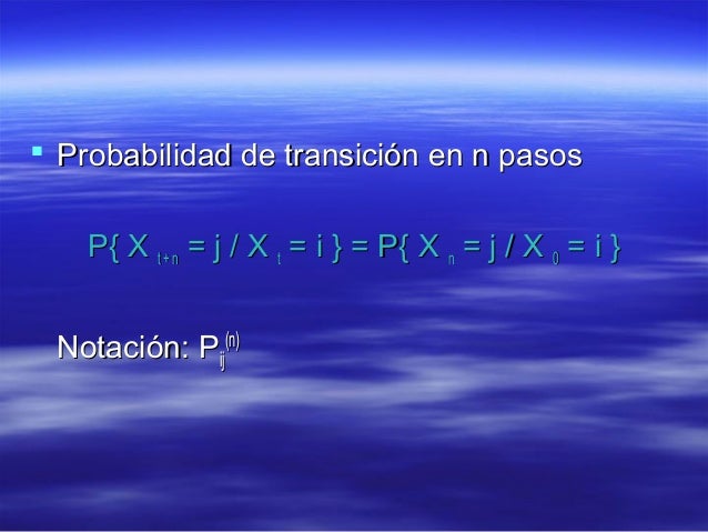 Cadenas De Markov