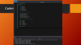 Cadenas y funciones de cadena
 