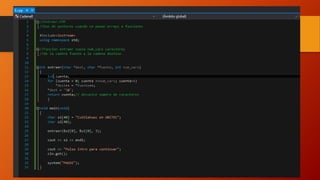 Uso de punteros para pasar una cadena
 