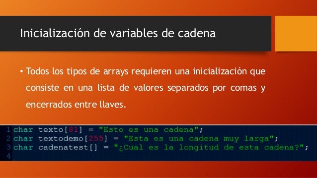 Cadenas y funciones de cadena
