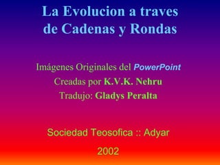 La Evolucion a traves
 de Cadenas y Rondas

Imágenes Originales del PowerPoint
    Creadas por K.V.K. Nehru
     Tradujo: Gladys Peralta


  Sociedad Teosofica :: Adyar
              2002
 