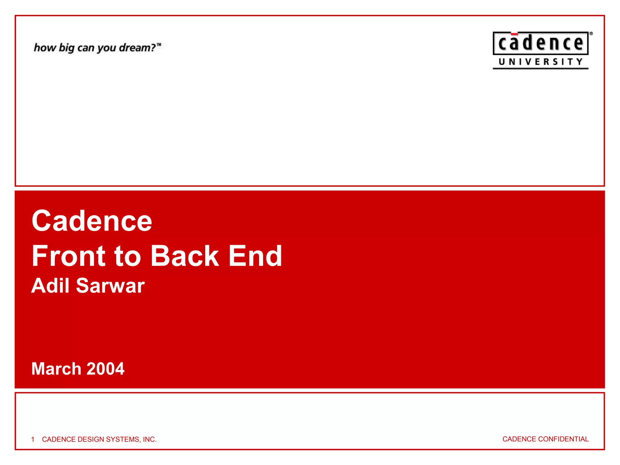 Cadence 2 PPT Free Download cadence-2-ppt-free-download