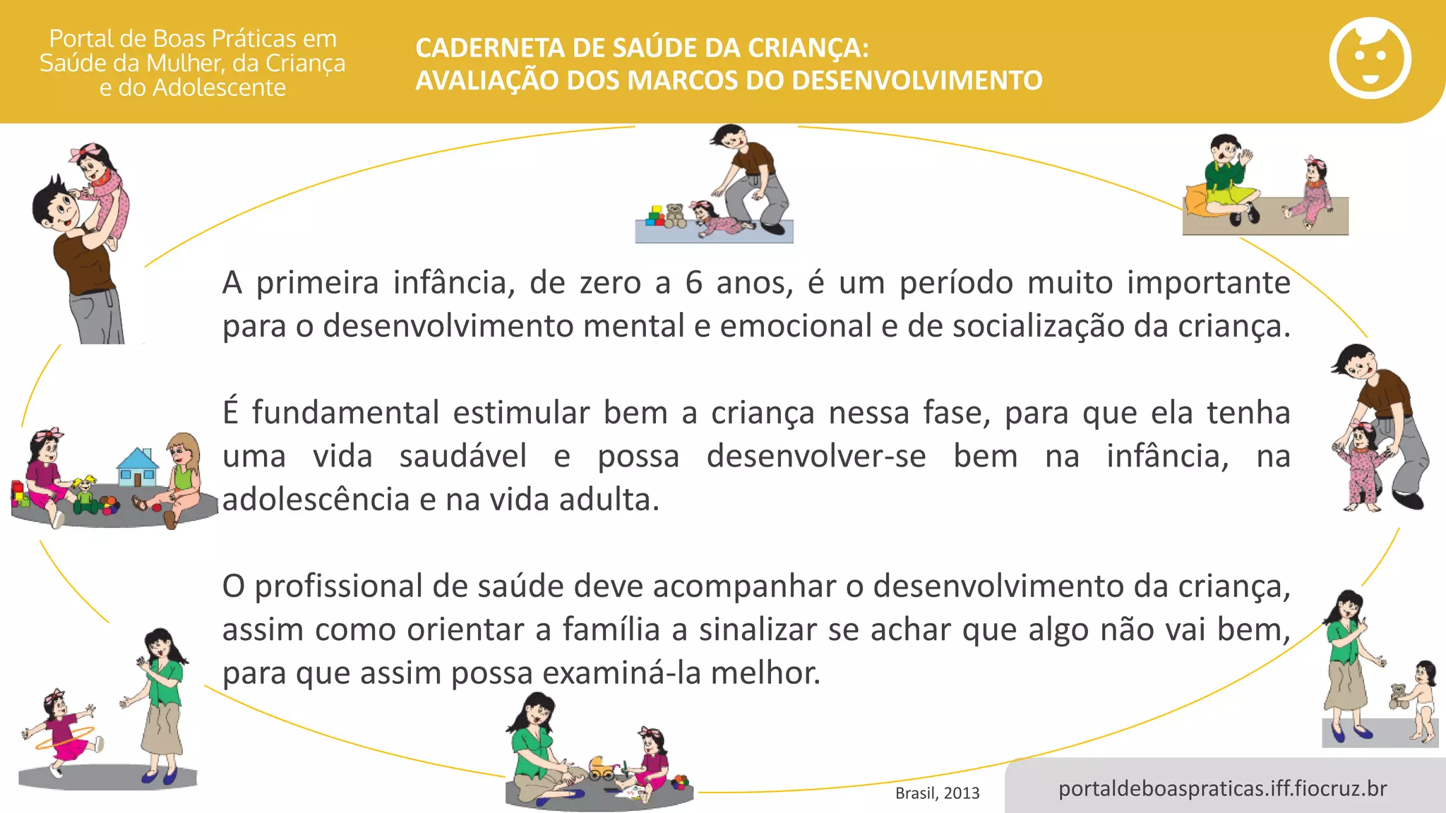 Caderneta de Saúde da Criança: Avaliação dos Marcos do Desenvolvimento ...