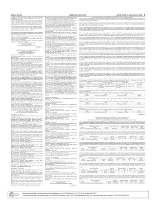 Minas Gerais 	Diário do Executivo	 sexta-feira, 01 de Julho de 2022 – 9
- Masp. 1.411.824-4, Daniele Meireles da Silveira Goulart,
Investigadora de Polícia, licença indeferida em 22/6/22, por
documentação insuficiente.
- Masp. 1.469.896-3, Pâmela Gabriela França Costa, Investigadora de
Polícia, licença indeferida em 27/6/22, por documentação insuficiente.
- Masp. 1.482.924-6, Jarbas Ferreira Aguiar, Investigador de Polícia,
licença indeferida em 27/6/22, por necessidade de perícia presencial.
IV. retificar a(s) Portaria(s), no que se refere aos seguintes servidores:
- Masp. 1.484.554-9, Nanci Gonçalves Lima, Delegada de Polícia,
retificando licença publicada na Portaria 26/2022. Onde se lê 4 dias a
partir de 6/6/22, leia-se 15 dias a partir de 6/6/22.
Após inspeção de saúde realizada pela Diretoria de Perícias Médicas
do Hospital da Polícia Civil, foram considerados aptos a reassumir suas
funções, os seguintes servidores:
- Masp. 1.161.395-7, Geraldo Magela da Silva, Investigador de Polícia,
alta a partir de 27/6/22, sem restrições.
- Masp. 1.236.791-8, Camila Batista Alves, Delegada de Polícia, alta a
partir de 12/5/22, sem restrições.
- Masp. 1.242.313-3, Ariel Santiago Ribeiro, Investigador de Polícia,
alta a partir de 20/6/22, sem restrições.
Belo Horizonte, 29 de junho de 2022.
Oscar Pinheiro Nicolai
Diretor-Geral do Hospital da Polícia Civil
30 1656077 - 1
SUPERINTENDÊNCIA DE PLANEJAMENTO,
GESTÃO E FINANÇAS
DIRETORIA DE ADMINISTRAÇÃO E
PAGAMENTO DE PESSOAL
OPÇÃO DE VENCIMENTO
Nos termos do artigo 6.º, inciso II, da Lei 17.357/08, o(s) servidor(es)
faz(em) opção:
MASP 1.356.668-2, CIRILO DIAS DA COSTA, pelo vencimento do
seu cargo efetivo de Analista da Polícia Civil, código APOL, nível II,
mais 20% sobre a remuneração do cargo em comissão de Chefe do
Serviço de Administração Financeira, código CH04, símbolo PC-04, a
partir de 05/05/2022, data de seu requerimento.
MASP 1.061.343-8, GERSON COELHO CAVALCANTE JUNIOR,
pelo vencimento do seu cargo efetivo de Médico-Legista, código ML,
nível III, mais 20% sobre a remuneração do cargo em comissão de
Chefe da Seção de Perícias no Vivo, código CHA3, símbolo PC-03, a
partir de 04/05/2022, data de seu requerimento.
MASP 458.258-1, MARCELO LIBERATO DE SOUSA SANTOS,
pelo vencimento do seu cargo efetivo de Investigador de Polícia II,
código IP-II, nível III, mais 20% sobre a remuneração do cargo em
comissão de Chefe do Posto de Identificação, código CPI1, símbolo
PC-01, a partir de 24/05/2022, data de seu requerimento.
MASP 1.300.000-5, VINICIUS CAMPOS FREITAS, pelo vencimento
do seu cargo efetivo de Analista da Polícia Civil, código APOL, nível
II, mais 20% sobre a remuneração do cargo em comissão de Secretário
Executivo, código SCEX, símbolo PC- 01, a partir de 04/05/2022, data
de seu requerimento.
MASP 667.719-9, ALAN MAC GERALD SOUZA, pelo vencimento
do seu cargo efetivo de Investigador de Polícia II, código IP-II, nível
Especial, mais 20% sobre a remuneração do cargo em comissão de
Chefe da Seção de Controle de Patrimônio, código CHA1, símbolo
PC-01, a partir de 02/05/2022, data de seu requerimento.
MASP 1.355.142-9, POLYANNA HELENA COELHO BORDONI,
pelo vencimento do seu cargo efetivo de Médico-Legista, código ML,
nível II, mais 20% sobre a remuneração do cargo em comissão de Chefe
da Seção de Perícias no Morto, código CHA3, símbolo PC-03, a partir
de 05/05/2022, data de seu requerimento.
MASP 1.135.935-3, RAQUEL SOARES RASO LIMA, pelo
vencimento do seu cargo efetivo de Investigador de Polícia II, código
IP-II, nível Especial, mais 20% sobre a remuneração do cargo em
comissão de Chefe da Divisão Técnica, código CHD5, símbolo PC-05,
a partir de 09/05/2022, data de seu requerimento.
MASP 1.188.927-6, JACQUELINE DE SOUZA EVELING, pelo
vencimento do seu cargo efetivo de Escrivão de Polícia II, código
EP-II, nível II, mais 20% sobre a remuneração do cargo em comissão
de Chefe da Seção de Microfilmagem, código CHS1, símbolo PC-01, a
partir de 18/05/2022, data de seu requerimento.
MASP 1.111.366-9, CAIO ALMEIDA NEVES MARTINS, pelo
vencimento do seu cargo efetivo de Delegado de Polícia, código DL,
nível Especial, mais 20% sobre a remuneração do cargo em comissão
de Delegado Regional de Segurança Pública, código DEL6 CD22,
símbolo PD-02, a partir de 25/05/2022, data de seu requerimento.
Lucas Oliveira Coutinho Ferreira de Souza
Diretor de Administração e Pagamento de Pessoal
Férias Prêmio - Concessão
Concede quinquênio de férias-prêmio, nos termos do § 4º do art. 31, da
CE/1989, ao servidor:
Masp.347.532-4, Wilman Teixeira Junior, mais 03 (três) meses
referentes ao 6ºqq. adquiridos em 16/02/2022, totalizando 14 meses.
Masp.349.217-0, Denise Soares Andrade, mais 03 (três) meses
referentes ao 6ºqq. adquiridos em 03/05/2022, totalizando 03 meses.
Masp.349.252-7, Job Camargo Junior, mais 03 (três) meses referentes
ao 6ºqq. adquiridos em 06/05/2022, totalizando 16 meses.
Masp.386.153-1, Dacio Herbe Gomes Correa,, mais 03 (três) meses
referentes ao 5ºqq. adquiridos em 27/12/2021, totalizando 14 meses.
Masp.843.831-9, Breno Mohandas Barbosa Meireles, mais 03 (três)
meses referentes ao 4ºqq. adquiridos em 09/09/2019, totalizando 12
meses.
Masp.1.074.839-0, Andreia Aparecida Botelho dos Santos, mais 03
(três) meses referentes ao 2ºqq. adquiridos em 26/03/2022, totalizando
03 meses.
Masp.1.174.268-1, Carlos Alberto de Oliveira, mais 03 (três) meses
referentes ao 3ºqq. adquiridos em 28/03/2022, totalizando 09 meses.
Masp.1.318.095-5, Silmara Araujo Amaral da Silva, 03 (três) meses
referentes ao 1ºqq. adquiridos em 26/08/2017.
Masp.1.318.205-0, Umberto Bezerra de Matos, 03 (três) meses
referentes ao 1ºqq. adquiridos em 31/08/2017.
Masp.1.411.652-9, Karla Patricia Pereira Campolina, 03 (três) meses
referentes ao 1ºqq. adquiridos em 09/04/2021.
Masp.1.411.721-2, Fernanda Celia Borges Salera Silvano, 03 (três)
meses referentes ao 1ºqq. adquiridos em 13/10/2021.
Masp.1.411.737-8, Danilo De Azevedo Almeida, 03 (três) meses
referentes ao 1ºqq. adquiridos em 20/12/2020.
Masp.1.411.748-5, Heirischy Biazini Santana de Oliveira, 03 (três)
meses referentes ao 1ºqq. adquiridos em 04/03/2021.
Masp.1.411.848-3, Guilherme Queiroz Trotta, 03 (três) meses referentes
ao 1ºqq. adquiridos em 09/02/2021.
Masp.1.411.904-4, Adriana Maria Duarte de Castro Silva, 03 (três)
meses referentes ao 1ºqq. adquiridos em 09/02/2021.
Masp.1.411.954-9, Laura Alessandra de Vasconcelos e Sousa, 03 (três)
meses referentes ao 1ºqq. adquiridos em 09/02/2021.
Masp.1.411.983-8, Karina de Araujo Dias, 03 (três) meses referentes ao
1ºqq. adquiridos em 10/11/2020.
Masp.1.412.073-7, Barbara Kellen Rodrigues, 03 (três) meses
referentes ao 1ºqq. adquiridos em 09/02/2021.
Masp.1.412.113-1, Marcio Jose da Silva, 03 (três) meses referentes ao
1ºqq. adquiridos em 21/07/2021.
Masp.1.480.359-7, Felipe Camargos Dias Rosa, 03 (três) meses
referentes ao 1ºqq. adquiridos em 28/02/2021.
Férias Prêmio – Afastamento
Autoriza o afastamento para gozo de férias-prêmio, nos termos da
Resolução SEPLAG nº 22, de 25/04/2003, aos servidores:
Masp.293.950-2, Altemir Dos Santos Junior, 05(cinco) meses, sendo:
02 (dois) meses referentes ao 6º qq., em complementação, e 03 (três)
meses referentes ao 7º qq. a contar de 01/08/2022, restando-lhe um
saldo de 09 meses.
Masp.298.422-7, Luiz Carlos Ferreira, 02(dois) meses referentes ao 5º
qq. a contar de 16/11/2022, restando-lhe um saldo de 15 meses e 19
dias.
Masp.298.422-7, Luiz Carlos Ferreira, 15(quinze) dias referentes ao
5º qq. a contar de 12/09/2022, restando-lhe um saldo de 15 meses e
04 dias.
Masp.342.082-5, Edileusa Maria da Silva, 03 (três) meses referentes ao
6º qq. a contar de 01/10/2022, restando-lhe um saldo de 03 meses.
Masp.342.120-3, Nestor Aparecido Ribeiro, 05(cinco) meses, sendo:
03 (três) meses referentes ao 3º qq. e 02 (dois) meses referentes ao 4º
qq. a contar de 01/08/2022, restando-lhe um saldo de 13 meses.
Masp.346.199-3, Luciano Lopes Ferreira, 03 (três) meses referentes ao
6º qq. a contar de 01/08/2022, restando-lhe um saldo de 06 meses.
Masp.349.111-5, Ronaldo Moura da Silva, 02(dois) meses referentes ao
6º qq. a contar de 01/07/2022, restando-lhe um saldo de 06 meses.
Masp.349.228-7, Elan Alves Martins, 01(um) mês referente ao 6º qq. a
contar de 01/08/2022, restando-lhe um saldo de 05 meses.
Masp.349.252-7, Job Camargo Junior, 05(cinco) meses, sendo: 02
(dois) meses referentes ao 3º qq., em complementação, e 03 (três)
meses referentes ao 4º qq. a contar de 02/08/2022, restando-lhe um
saldo de 11 meses.
Masp.349.273-3, Marcelo Varela Araujo, 01(um) mês e 15(quinze)
dias referentes ao 4ºqq., em complementação, a contar de 05/12/2022,
restando-lhe um saldo de 09 meses.
Masp.374.847-2, Valter Mendes Da Silva, 01(um) mês referente ao 4º
qq. a contar de 12/12/2022, restando-lhe um saldo de 07 meses.
Masp.386.199-4, Janaina Candida de Faria Souza de Menezes, 03(três)
meses, sendo: 02(dois) meses referentes ao 3ºqq., em complementação,
e 01(um) mês referente ao 4º qq. a contar de 01/10/2022, restando-lhe
um saldo de 05 meses.
Masp.387.481-5, Udson Caetano Da Silva, 03(tres) meses referentes ao
5º qq. a contar de 13/07/2022, restando-lhe um saldo de 06 meses.
Masp.458.045-2, Nelizon Magalhães Neves, 03 (três) meses referentes
ao 1º qq. a contar de 01/08/2022.
Masp.458.346-4, Romulo Soares Moura, 01(um) mês referente ao 2º
qq. a contar de 01/09/2022, restando-lhe um saldo de 10 meses.
Masp.888.346-4, Dinorah Batista Barbosa Siqueira, 01(um) mês
referente ao 2º qq., em complementação, a contar de 11/07/2022,
restando-lhe um saldo de 12 meses.
Masp.904.520-4, Rosangela de Pinho Generoso Santos,01(um) mês
referente ao 3º qq. a contar de 21/11/2022, restando-lhe um saldo de
14 meses.
Masp.933.283-4, Leonardo Soares Siqueira, 02(dois) meses referentes
ao 1º qq. a contar de 11/07/2022, restando-lhe um saldo de 07 meses.
Masp.1.019.458-7, Cristiane Sales Barbosa, 15(quinze) dias referentes
ao 1º qq. a contar de 18/07/2022, restando-lhe um saldo de 04 meses
e 15 dias.
Masp.1.074.839-0, Andreia Aparecida Botelho dos Santos, 01(um) mês
referente ao 2º qq. a contar de 01/08/2022, restando-lhe um saldo de
02 meses.
Masp.1.174.268-1, Carlos Alberto de Oliveira, 01(um) mês referente ao
1º qq. a contar de 10/02/2023, restando-lhe um saldo de 08 meses.
Masp.1.188.889-8, Paloma Boson Kairala, 01(um) mês referente ao 1º
qq. a contar de 01/09/2022, restando-lhe um saldo de 04 meses.
Masp.1.217.754-9, Valdeir Gomes da Silva, 01(um) mês referente ao 2º
qq. a contar de 01/09/2022, restando-lhe um saldo de 01 mês.
Masp.1.233.024-7, Mayra Figueiredo Nery, 01(um) mês referente ao 2º
qq. a contar de 31/10/2022, restando-lhe um saldo de 05 meses.
Masp.1.233.470-2, Welker De Oliveira Campos, 01(um) mês referente
ao 2º qq. a contar de 03/11/2022, restando-lhe um saldo de 02 meses.
Masp.1.233.885-1, Lincoln Sette Camara Simoes, 01(um) mês referente
ao 1º qq. a contar de 01/02/2023, restando-lhe um saldo de 05 meses.
Masp.1.241.662-4, Maiquel Fabricio De Lima, 01(um) mês referente
ao 1º qq. a contar de 01/07/2022, restando-lhe um saldo de 05 meses.
Masp.1.255.973-8, Rafael Egg Macedo, 01(um) mês referente ao 1º qq.
a contar de 01/09/2022, restando-lhe um saldo de 04 meses.
Masp.1.352.371-7, Izabela Fernanda Pugira Teixeira, 02(dois) meses
referentes ao 1º qq., em complementação, a contar de 10/02/2023.
Masp.1.352.791-6, Eden Candido Rocha, 02(dois) meses referentes ao
1º qq. a contar de 01/07/2022, restando-lhe um saldo de 01 mês.
Masp.1.357.721-8, Catia Rodrigues Domingos, 02(dois) meses
referentes ao 1º qq., em complementação, a contar de 06/07/2022.
Masp.1.414.023-0, Ana Carolina Macedo Silva Vieira, 01(um) mês
referente ao 1º qq. a contar de 04/07/2022, restando-lhe um saldo de
02 meses.
Férias-prêmio - Retificação
Retifica o ato de concessão de Férias-Prêmio referente ao(s)
servidor(es):
Masp. 346.199-3, Luciano Lopes Pereira.
Motivo: Publicação original incorreta.
Publicado em 22/08/2017
Onde se lê: … mais 03(três) meses referentes ao 5º qq. adquiridos em
04/03/2017....
Leia-se: … mais 03(três) meses referentes ao 5º qq. adquiridos em
04/12/2016....
Masp.347.532-4, Wilman Teixeira Junior.
Motivo: Publicação incorreta que não considerou o tempo de
Acadepol.
Publicado em 12/10/2000
Onde se lê: ... Masp.296.789-1, Joao Silverio Silva Filho, mais 03 (três)
meses referentes ao 1º qq. adquiridos em 23/05/1997....
Leia-se: ... Masp.296.789-1, Joao Silverio Silva Filho, mais 03 (três)
meses referentes ao 1º qq. adquiridos em 22/02/1997....
Masp.347.532-4, Wilman Teixeira Junior.
Motivo: Publicação incorreta que não considerou o tempo de
Acadepol.
Publicado em 10/06/2003
Onde se lê: ... Masp.296.789-1, Joao Silverio Silva Filho, mais 03 (três)
meses referentes ao 2º qq. adquiridos em 22/05/2002....
Leia-se: ... Masp.296.789-1, Joao Silverio Silva Filho, mais 03 (três)
meses referentes ao 2º qq. adquiridos em 21/02/2002....
Masp.347.532-4, Wilman Teixeira Junior.
Motivo: Publicação incorreta que não considerou o tempo de
Acadepol.
Publicado em 01/11/2017
Onde se lê: ... Masp.347.532-4, Wilman Teixeira Junior, mais 03 (três)
meses referentes ao 3º qq. adquiridos em 21/05/2007....
Leia-se: ... Masp.347.532-4, Wilman Teixeira Junior, mais 03 (três)
meses referentes ao 3º qq. adquiridos em 20/02/2007....
Masp.347.532-4, Wilman Teixeira Junior.
Motivo: Publicação incorreta que não considerou o tempo de
Acadepol.
Publicado em 01/11/2017
Onde se lê: ... Masp.347.532-4, Wilman Teixeira Junior, mais 03 (três)
meses referentes ao 4º qq. adquiridos em 19/05/2012....
Leia-se: ... Masp.347.532-4, Wilman Teixeira Junior, mais 03 (três)
meses referentes ao 4º qq. adquiridos em 19/02/2012....
Masp.347.532-4, Wilman Teixeira Junior.
Motivo: Publicação incorreta que não considerou o tempo de
Acadepol.
Publicado em 01/11/2017
Onde se lê: ... Masp.347.532-4, Wilman Teixeira Junior, mais 03 (três)
meses referentes ao 5º qq. adquiridos em 18/05/2017....
Leia-se: ... Masp.347.532-4, Wilman Teixeira Junior, mais 03 (três)
meses referentes ao 5º qq. adquiridos em 17/02/2017....
Férias-prêmio - Cancelamento
Cancela o ato de afastamento de Férias-Prêmio referente ao(s)
servidor(es):
Masp.1.233.024-7, Mayra Figueiredo Nery.
Motivo: Conforme requisitado no SEI: 1510.01.0237309/2021-73.
Ficam canceladas as férias-prêmio publicadas no MG de 16/10/2021 a
partir de 01/09/2022.
Masp.1.233.470-2, Welker De Oliveira Campos.
Motivo: Conforme requisitado no SEI: 1510.01.0130123/2022-97.
Ficam canceladas as férias-prêmio publicadas no MG de 04/12/2021 a
partir de 01/07/2022.
Férias-prêmio - Indeferimento
Motivo: Por despacho do membro do Conselho Superior da PCMG.
Masp.1.257.375-4, Weliton Salvino Marcal, 15(quinze) dias a contar
de 01/11/2022.
Masp.1.292.064-1, Robson Dias de Oliveira, 15(quinze) dias a contar
de 07/11/2022.
Masp.1.411.730-3, Harry Aparecido Souza, 15(quinze) dias a contar de
17/09/2022.
Lucas Oliveira Coutinho Ferreira de Souza
Delegado de Polícia
Diretor de Administração e Pagamento de Pessoal
30 1656078 - 1
ATOS ASSINADOS PELO SENHOR CHEFE DA POLÍCIA CIVIL DE MINAS GERAIS
76.812 – no uso de suas atribuições, remove, por permuta, nos termos do inciso I do art. 52 da Lei Complementar nº 129, de 8 de novembro de 2013,
Isabella Ferreira Pena, Perita Criminal, nível II, Masp 1.367.054-2, para prestar serviços no Posto de Perícia Integrada de Araguari, procedente do
Posto de Perícia Integrada de Diamantina.
76.813 – no uso de suas atribuições, remove, por permuta, nos termos do inciso I do art. 52 da Lei Complementar nº 129, de 8 de novembro de 2013,
Fábio Rogério de Araújo Souza, Perito Criminal, nível I, Masp 1.419.188-6, para prestar serviços no Posto de Perícia Integrada de Diamantina,
procedente do Posto de Perícia Integrada de Araguari.
76.814 – usando da competência delegada pelo art.1º, do Decreto nº 45.835, de 23 de dezembro de 2011, exonera, a pedido, nos termos do art.106,
alínea “a”, da lei nº 869, de 5 de julho de 1952, e Resolução SEPLAG Nº 4, de 19 de janeiro de 2012, Cristiano Oliveira de Carvalho, cargo efetivo
de Investigador de Polícia, nível I, Masp 1.412.610-6, lotado na 3ª Delegacia Regional de Polícia Civil de Pará de Minas/ 7º Depto. Divinópolis, a
contar de 21/06/2022, data do desligamento do servidor.
76.815 – no uso de suas atribuições, nos termos do artigo 17 da Lei n° 15.301, de 10/08/2004, e atendendo a decisão judicial proferida nos autos
de número 5194490-90.2021.8.13.0024, promove, por Escolaridade Adicional, a servidora Samantha Cristina Marinho Lima, Masp 1.356.743-3,
ocupante do cargo de Analista da Polícia Civil, nível I, grau D, para o cargo de Analista da Polícia Civil, nível II, grau A, a contar de 24/09/2021.
76.816 – no uso de suas atribuições, nos termos do artigo 17 da Lei n° 15.301, de 10/08/2004, e atendendo a decisão judicial proferida nos autos de
número 5070601-36.2020.8.13.0024, promove, por Escolaridade Adicional, o servidor Kleiton Adriano Lopes, Masp 1.161.941-8, ocupante do cargo
de Técnico Assistente da Polícia Civil, nível I, grau C, para o cargo de Técnico Assistente da Polícia Civil, nível II, grau A, a contar de 10/03/2020.
76.817 – no uso de suas atribuições, nos termos do artigo 17 da Lei n° 15.301, de 10/08/2004, e atendendo a decisão judicial proferida nos autos
de número 5070601-36.2020.8.13.0024, promove, por Escolaridade Adicional, o servidor Kleiton Adriano Lopes, Masp 1.161.941-8, ocupante
do cargo de Técnico Assistente da Polícia Civil, nível II, grau A, para o cargo de Técnico Assistente da Polícia Civil, nível III, grau A, a contar de
10/03/2022.
76.818 – no uso de suas atribuições, nos termos do artigo 17 da Lei n° 15.301, de 10/08/2004, e atendendo a decisão judicial proferida nos autos de
número 5150980-27.2021.8.13.0024, promove, por Escolaridade Adicional, o servidor Márcio Júnior Pires, Masp 1.352.754-4, ocupante do cargo de
Técnico Assistente da Polícia Civil, nível I, grau C, para o cargo de Técnico Assistente da Polícia Civil, nível II, grau A, a contar de 04/03/2021.
76.819 – no uso de suas atribuições, nos termos do artigo 17 da Lei n° 15.301, de 10/08/2004, e atendendo a decisão judicial proferida nos autos de
número 5000048-90.2019.8.13.0058, promove, por Escolaridade Adicional, o servidor Cleiton Pereira Lopes, Masp 1.352.878-1, ocupante do cargo
de Técnico Assistente da Polícia Civil, nível I, grau B, para o cargo de Técnico Assistente da Polícia Civil, nível II, grau A, a contar de 05/10/2018.
76.820 – no uso de suas atribuições, nos termos do artigo 17 da Lei n° 15.301, de 10/08/2004, e atendendo a decisão judicial proferida nos autos
de número 5000048-90.2019.8.13.0058, promove, por Escolaridade Adicional, o servidor Cleiton Pereira Lopes, Masp 1.352.878-1, ocupante do
cargo de Técnico Assistente da Polícia Civil, nível II, grau A, para o cargo de Técnico Assistente da Polícia Civil, nível III, grau A, a contar de
05/10/2020.
76.821 – no uso de suas atribuições, nos termos do artigo 17 da Lei n° 15.301, de 10/08/2004, e atendendo a decisão judicial proferida nos autos
de número 5090931-88.2019.8.13.0024, promove, por Escolaridade Adicional, o servidor Henrique César Oliveira Malaquias, Masp 1.353.430-0,
ocupante do cargo de Técnico Assistente da Polícia Civil, nível I, grau C, para o cargo de Técnico Assistente da Polícia Civil, nível II, grau A, a
contar de 05/06/2019.
76.822 – no uso de suas atribuições, nos termos do artigo 17 da Lei n° 15.301, de 10/08/2004, e atendendo a decisão judicial proferida nos autos
de número 5090931-88.2019.8.13.0024, promove, por Escolaridade Adicional, o servidor Henrique César Oliveira Malaquias, Masp 1.353.430-0,
ocupante do cargo de Técnico Assistente da Polícia Civil, nível II, grau A, para o cargo de Técnico Assistente da Polícia Civil, nível III, grau A, a
contar de 05/06/2021.
76.823 – no uso de suas atribuições, nos termos do artigo 17 da Lei n° 15.301, de 10/08/2004, e atendendo a decisão judicial proferida nos autos
de número 5146953-35.2020.8.13.0024, promove, por Escolaridade Adicional, o servidor Marcelo Eduardo Soares de Jesus, Masp 1.375.841-2,
ocupante do cargo de Técnico Assistente da Polícia Civil, nível I, grau C, para o cargo de Técnico Assistente da Polícia Civil, nível II, grau A, a
contar de 04/08/2020.
76.824 – no uso das atribuições que lhe conferem o inciso III do § 1º do art. 93 da Constituição do Estado de Minas Gerais e o inciso X do art. 22 da
Lei Complementar nº 129, de 8 de novembro de 2013, procede à instalação, em conformidade com o § 2º do art. 1º da Resolução nº 8.186, de 17 de
setembro de 2021, publicada no IOMG em 18 de setembro de 2021, do Plantão Digital nas seguintes unidades:
Unidades Delegacia Regional Departamento Data de Instalação
Delegacia de Polícia Civil de Plantão de
Unaí
1ª Delegacia Regional de Polícia Civil
de Unaí
16º Departamento de Polícia Civil
de Unaí
02/05/2022
Delegacia de Polícia Civil de Plantão de
Paracatu
2ª Delegacia Regional de Polícia Civil
de Paracatu
16º Departamento de Polícia Civil
de Unaí
02/05/2022
76.825 – no uso de suas atribuições legais e considerando o artigo 22 do Decreto nº 37.924, de 16 de maio de 1996, que dispõe sobre a execução
orçamentária e financeira,
Designa o servidor a seguir nominado para exercer a função de Ordenador de Despesas na respectiva Unidade Executora:
Masp Nome Cargo UE
546.543-0 Thiago de Lima Machado Delegado de Polícia 1510090
76.826 – no uso de suas atribuições legais e considerando o artigo 22 do Decreto nº 37.924, de 16 de maio de 1996, que dispõe sobre a execução
orçamentária e financeira,
Designa o servidor a seguir nominado para exercer a função de Ordenador de Despesas na respectiva Unidade Executora:
Masp Nome Cargo UE
1.237.854-3 Camila Fajioli Vieira Pirola Delegado de Polícia 1510122
76.827 – no uso de suas atribuições legais e considerando o Decreto nº 42.251, de 9 de janeiro de 2002, que dispõe sobre a execução orçamentária
e financeira,
Designa o servidor a seguir nominado para exercer a função de Responsável Técnico na respectiva Unidade Executora:
Masp Nome Cargo UE
1.427.232-2 Camilla Ferreira Carvalho Investigador de Polícia 1510038
30 1656076 - 1
SUPERINTENDÊNCIA DE PLANEJAMENTO, GESTÃO E FINANÇAS
DIRETORIA DE ADMINISTRAÇÃO E PAGAMENTO DE PESSOAL
ATOS ASSINADOS PELO SENHOR DIRETOR DE ADMINISTRAÇÃO E PAGAMENTO DE PESSOAL
1.087 - no uso de suas atribuições, nos termos do artigo 17 da Lei Complementar n.º 15.301, de 10 de Agosto de 2004, torna sem efeito a promoção
da servidora adiante relacionado, ocupante de cargo de carreira do Quadro de provimento efetivo da Polícia Civil do Estado de Minas Gerais, por ter
sido promovido por escolaridade adicional, atendendo a decisão judicial proferida nos autos de número 5194490-90.2021.8.13.0024 com vigência
anterior:
Dados Do Servidor
Data De Publicação
Situação Anterior Situação Nova Vigência
Masp Nome Carreira Nível Grau Nível Grau Data
1356743-3 Samantha Cristina Marinho Lima ANPOL 09/02/2022 I D II A 16/01/2022
1.088 - no uso de suas atribuições, nos termos do artigo 14 da Lei Complementar n.º 15.301, de 10 de Agosto de 2004, torna sem efeito a progressão
do servidor adiante relacionado, ocupante de cargo de carreira do Quadro de provimento efetivo da Polícia Civil do Estado de Minas Gerais, por ter
sido promovido por escolaridade adicional, atendendo a decisão judicial proferida nos autos de número 5090931-88.2019.8.13.0024 com vigência
anterior:
Dados Do Servidor Data De
Publicação
Situação Anterior Situação Nova Vigência
Masp Nome Carreira Nível Grau Nível Grau Data
1161941-8 Kleiton Adriano Lopes TPOL 21/01/2021 I C I D 01/01/202
1.089 - no uso de suas atribuições, nos termos do artigo 17 da Lei Complementar n.º 15.301, de 10 de Agosto de 2004, torna sem efeito a promoção
do servidor adiante relacionado, ocupante de cargo de carreira do Quadro de provimento efetivo da Polícia Civil do Estado de Minas Gerais, por ter
sido promovido por escolaridade adicional, atendendo a decisão judicial proferida nos autos de número 5090931-88.2019.8.13.0024 com vigência
anterior:
Dados Do Servidor
Data De Publicação
Situação Anterior Situação Nova Vigência
Masp Nome Carreira Nível Grau Nível Grau Data
1161941-8 Kleiton Adriano Lopes TPOL 15/01/2022 I D II A 01/01/2022
1.090 - no uso de suas atribuições, nos termos do artigo 17 da Lei Complementar n.º 15.301, de 10 de Agosto de 2004, torna sem efeito a promoção
do servidor adiante relacionado, ocupante de cargo de carreira do Quadro de provimento efetivo da Polícia Civil do Estado de Minas Gerais, por ter
sido promovido por escolaridade adicional, atendendo a decisão judicial proferida nos autos de número 5150980-27.2021.8.13.0024 com vigência
anterior:
Dados Do Servidor Data De
Publicação
Situação Anterior Situação Nova Vigência
Masp Nome Carreira Nível Grau Nível Grau Data
1352754-4 Marcio Junior Pires TPOL 15/01/2022 I D II A 01/01/2022
1.091 - no uso de suas atribuições, nos termos do artigo 14 da Lei Complementar n.º 15.301, de 10 de Agosto de 2004, torna sem efeito a progressão
do servidor adiante relacionado, ocupante de cargo de carreira do Quadro de provimento efetivo da Polícia Civil do Estado de Minas Gerais, por ter
sido promovido por escolaridade adicional, atendendo a decisão judicial proferida nos autos de número 5090931-88.2019.8.13.0024 com vigência
anterior:
Dados Do Servidor Data De
Publicação
Situação Anterior Situação Nova Vigência
Masp Nome Carreira Nível Grau Nível Grau Data
1.352.878-1 Cleiton Pereira Lopes TPOL 10/01/2019 I B I C 01/01/2019
1.352.878-1 Cleiton Pereira Lopes TPOL 21/01/2021 I C I D 01/01/2021
1.092 - no uso de suas atribuições, nos termos do artigo 14 da Lei Complementar n.º 15.301, de 10 de Agosto de 2004, torna sem efeito a progressão
do servidor adiante relacionado, ocupante de cargo de carreira do Quadro de provimento efetivo da Polícia Civil do Estado de Minas Gerais, por ter
sido promovido por escolaridade adicional, atendendo a decisão judicial proferida nos autos de número 5090931-88.2019.8.13.0024 com vigência
anterior:
Dados Do Servidor Data De
Publicação
Situação Anterior Situação Nova Vigência
Masp Nome Carreira Nível Grau Nível Grau Data
1353430-0 Henrique Cesar Oliveira Malaquias TPOL 21/01/2021 I C I D 01/01/2021
Documento assinado eletrônicamente com fundamento no art. 6º do Decreto nº 47.222, de 26 de julho de 2017.
A autenticidade deste documento pode ser verificada no endereço http://www.jornalminasgerais.mg.gov.br/autenticidade, sob o número 320220701023058019.
 