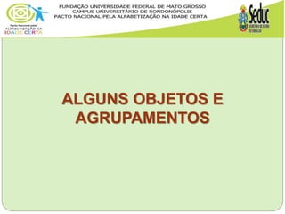 ALGUNS OBJETOS E
AGRUPAMENTOS
 