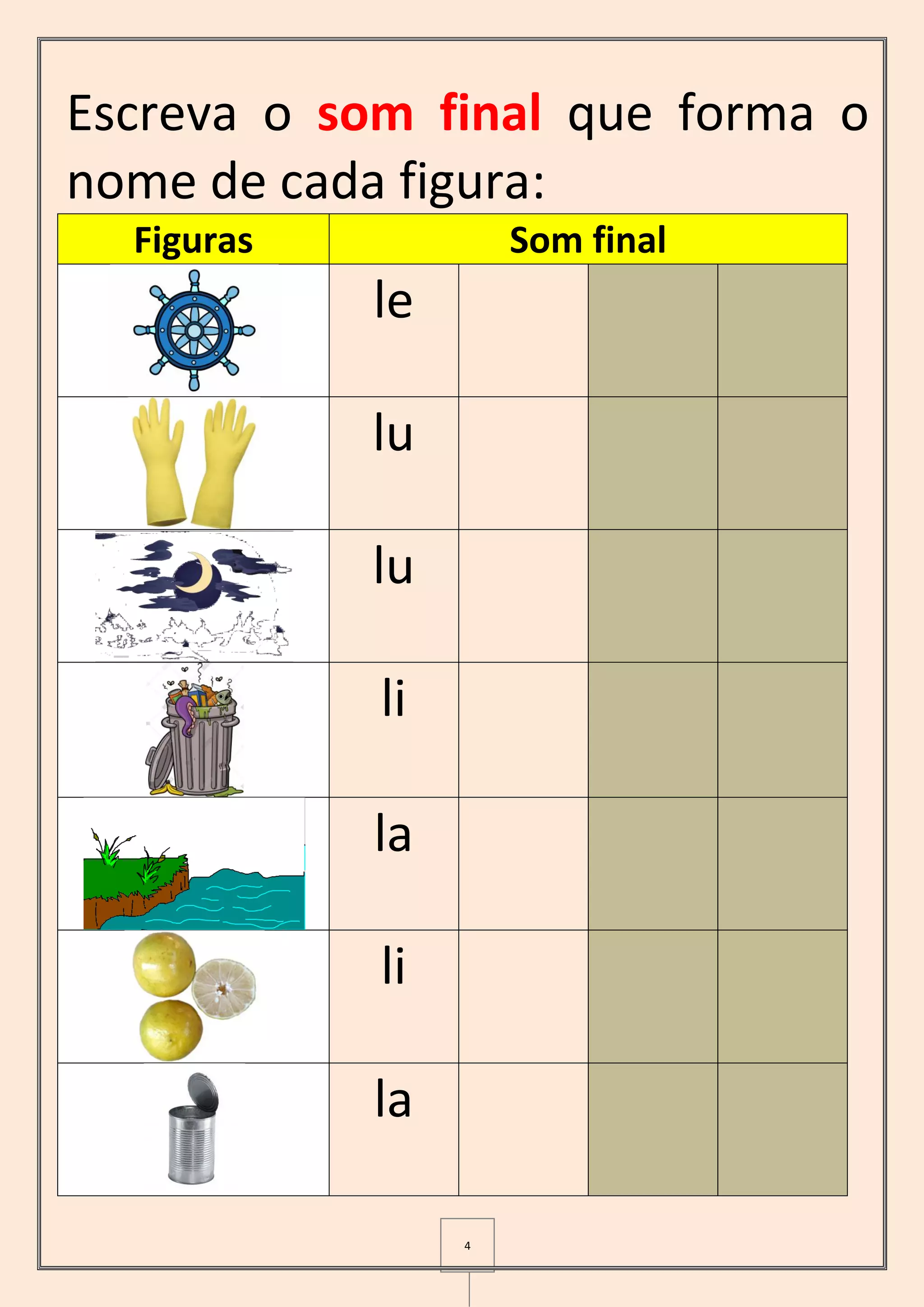 Caderno 5 - Sílabas Simples | PDF