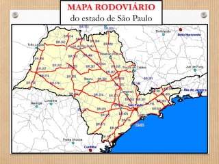 MAPA RODOVIÁRIO 
do estado de São Paulo 
 