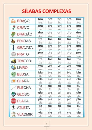2
SÍLABAS COMPLEXAS
 