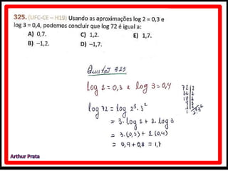 Caderno de atividades - logaritmo - módulo 5 - unidade 33 