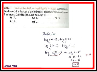 Caderno de atividades - logaritmo - módulo 5 - unidade 33 