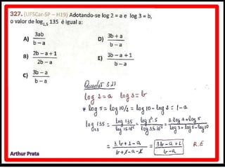 Caderno de atividades - logaritmo - módulo 5 - unidade 33 