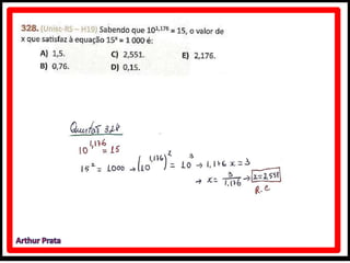 Caderno de atividades - logaritmo - módulo 5 - unidade 33 