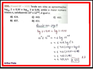 Caderno de atividades - logaritmo - módulo 5 - unidade 33 