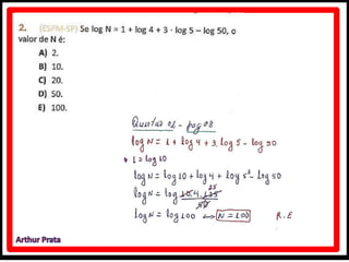 Caderno de atividades - logaritmo - módulo 5 - unidade 33 
